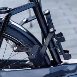 ABUS 62115 Bordo Granit XPlus 6500K/120 BK SH  3.90 Feet  Folding Lock with SH Holder  BIkelock