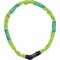 ABUS 4804C, Chain lock, Lime, Plastic, Steel, Synthetic, Steel