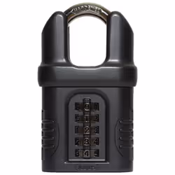 Combination Padlock - Steel - 5 Wheel - 65mm - Closed Shackle