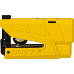 ABUS Brake disc lock Granit Detecto XPlus 8077 II SRA - Motorcycle lock with alarm - ABUS security level 18 - Yellow