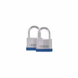 ABUS Mechanical 80888 40mm Silver Rock 5 Padlock Twin Pack