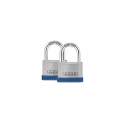 ABUS Mechanical 80888 40mm Silver Rock 5 Padlock Twin Pack