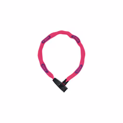 Catena 6806K Neon Pink Chain Lock Plastic Coated Bicycle Lock Square Chain with ABUS Security Level 685 cm Pink