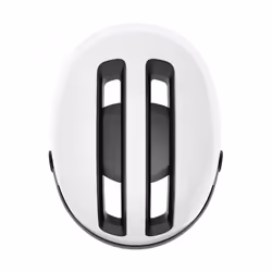ABUS HUD-Y ACE city helmet - stylish bike helmet with visor and magnetic, rechargeable rear LED light - for men and women