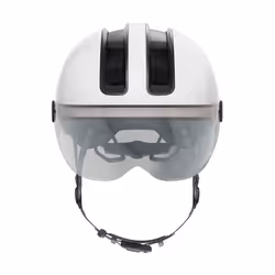 ABUS HUD-Y ACE city helmet - stylish bike helmet with visor and magnetic, rechargeable rear LED light - for men and women - Additional view 4