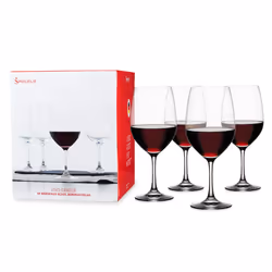 Spiegelau Vino grande Bordeaux Wine glasses Set of 4 - European-Made crystal  classic Stemmed  Dishwasher Safe  Professional  ...