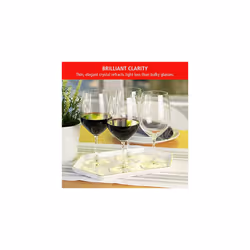 Spiegelau Vino grande Bordeaux Wine glasses Set of 4 - European-Made crystal  classic Stemmed  Dishwasher Safe  Professional Quality Red Wine glass gi