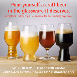 Spiegelau craft Beer Wheat Beer glasses  Set of 2  European-Made Lead-Free crystal  Modern Beer glasses  Dishwasher Safe  Professional Quality Witbier