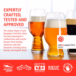 Spiegelau craft Beer Wheat Beer glasses  Set of 2  European-Made Lead-Free crystal  Modern Beer glasses  Dishwasher Safe  Professional Quality Witbier