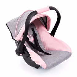 BAYER car seat with canopy.grey-pink 67933 79335