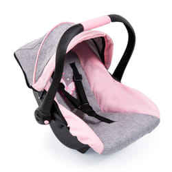 BAYER car seat with canopy.grey-pink 67933 79335