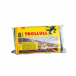 Grade 1 Trollull Utility Pads 8 Pack - , Steel Wool Cleaning Sanding Wood Crafts - Trollull Utility Pads 8, Grade 1 Steel Woo ...