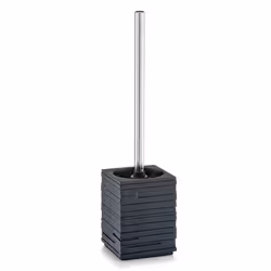 Zeller Present 18319, Toilet brush & holder, Black, Polyresin, Stainless steel, 95 mm, 95 mm