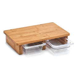 Zeller Present 25178 kitchen cutting board Rectangular Bamboo, Plastic Bamboo