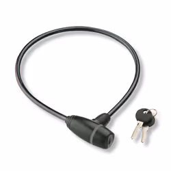 BURG-WÄCHTER 260 60, Cable lock, Black, Plastic, Steel, 60 mm, 8 mm