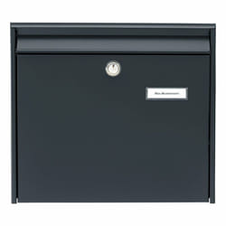 BURG-WÄCHTER Potsdam 877 ANT mailbox Anthracite Wall-mounted mailbox Steel