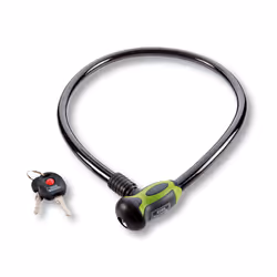 BURG-WÄCHTER 345 80L, Cable lock, Black, Key, 800 mm, 1.5 cm, 2 pc(s)