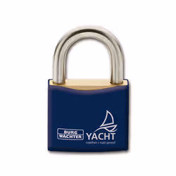 BURG-WÄCHTER 460 Yacht, Conventional padlock, Key lock, Keyed to differ, Fence, Self storage, Shed, Metallic, Brass, Plastic