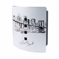 BURG-WÄCHTER 6204/10 NI SKYLINE NY, Key case, Multicolour, Stainless steel, Rectangle, 210 mm, 240 mm