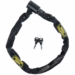 BURG-WÄCHTER 580 90, Chain lock, Black, Key, CE, 900 mm, 6 mm