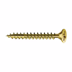 Pozi Countersunk Wood Screw Zinc - Yellow 3.5MM X 35MM (Box-200)