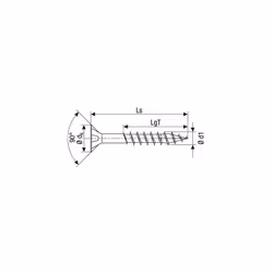 T-Star PlusÂ âÂ All-Purpose Screw, Countersunk Head, T, 4Cut, Partial Thread, Stainless Steel A2, 1.4567Â âÂ 0197000350303, 0197000500703