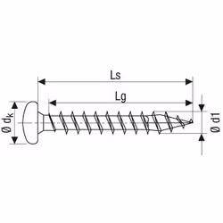 SPAX Pan head, T-STAR plus