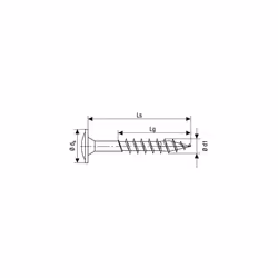 Woodworking Screws, Stainless Steel, 257000600605