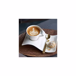 Villeroy & Boch New Wave Cafe Cappuccino Cup, 1 Count (Pack of 1), White