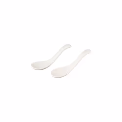 Soup Passion Asia Spoon Set of 2 by Villeroy & Boch - Premium Porcelain - Dishwasher and Microwave Safe - 5.75 Inches