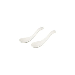 Soup Passion Asia Spoon Set of 2 by Villeroy & Boch - Premium Porcelain - Dishwasher and Microwave Safe - 5.75 Inches