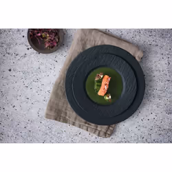 Villeroy & Boch Manufacture Rock Pasta plate Round Porcelain Black 1 pc(s)