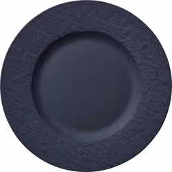 Villeroy & Boch Manufacture Rock, Dinner plate, Round, Porcelain, Black, 22 cm, 220 mm