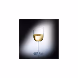 Villeroy & Boch New Moon Set, 4 Pieces, Elegant, Modern Sloping White Wine, Crystal Glass, Transparent, Dishwasher Safe