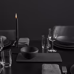 Villeroy & Boch Rock Porcelain Black Rectangular Slate plate