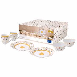 Villeroy & Boch Delight Breakfast 2 Anniversary Edition Set 6 Pieces, 6tlg, White