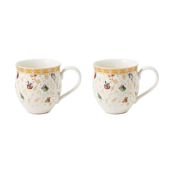 Villeroy & Boch Delight Mug with Handle Set of 2 Anniversary Edition, 1 Count (Pack of 1), White