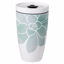 Villeroy & Boch To Go, 0.35 L, Green, White, Porcelain, 9 cm, 150 mm, 450 g