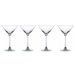Nachtmann Vivendi Collection  Martini Glasses  Cocktail Drinking Glass  Made of Crystal Glass  Clear  6.88 oz  Set of 4  Straight Stemmed  Classic Des