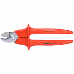 Knipex 95 06 230, Hand cable cutter, Red, Stainless steel, Stainless steel, 7 cm, Germany