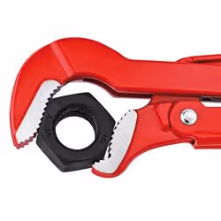 Knipex 83 30 015 pipe wrench Red, Stainless steel Red 6 cm Swedish pipe wrench Chromium-vanadium steel - Additional view 4