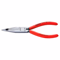 Knipex 27 01 160, Needle-nose pliers, Chromium-vanadium steel, Plastic, Red, 160 mm, 120 g