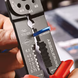 Knipex 97 21 215 B Crimping tool Black, Blue, Red - Additional view 5