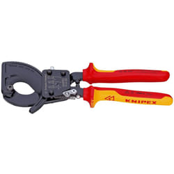KNIPEX Cable Cutter (ratchet action) 1000V-insulated (250 mm) 95 36 250 (self-service card/blister)