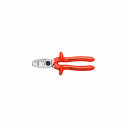 Cable Shears with twin cutting edge chrome-plated, with dipped insulation, VDE-tested 200 mm 95 17 200