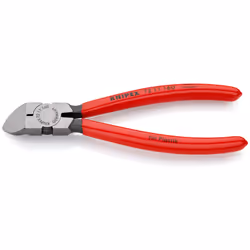 72 11 160 SB Diagonal Cutters For Plastics 6  3 45 Angled In Blister Packaging