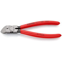 72 11 160 SB Diagonal Cutters For Plastics 6  3 45 Angled In Blister Packaging