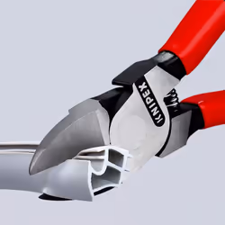 72 11 160 SB Diagonal Cutters For Plastics 6  3 45 Angled In Blister Packaging