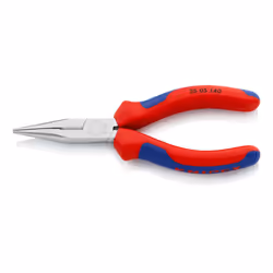 Knipex 25 05 140, Diagonal pliers, Chromium-vanadium steel, Plastic, Blue, Red, 140 mm, 111 g