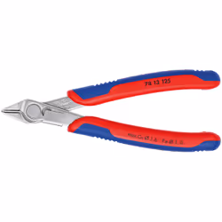 Knipex 78 13 125, Diagonal pliers, Steel, Plastic, Blue, Red, 125 mm, 57 g